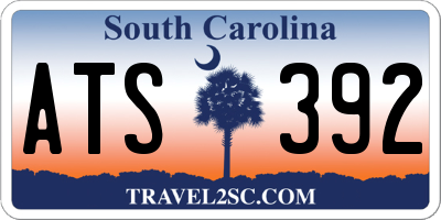 SC license plate ATS392