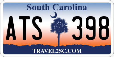 SC license plate ATS398