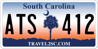 SC license plate ATS412