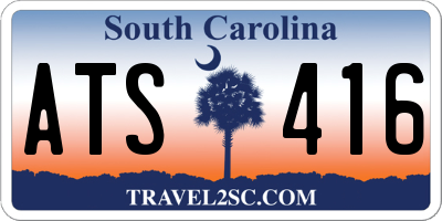 SC license plate ATS416