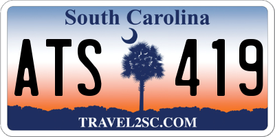 SC license plate ATS419