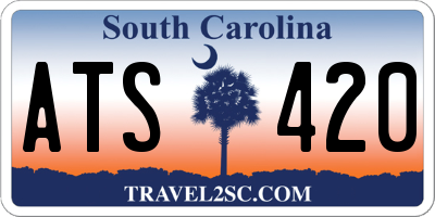 SC license plate ATS420