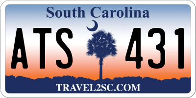 SC license plate ATS431