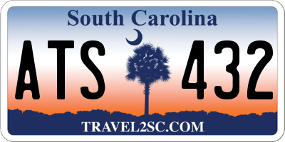 SC license plate ATS432