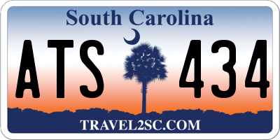 SC license plate ATS434