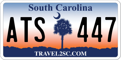 SC license plate ATS447