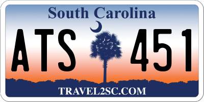 SC license plate ATS451