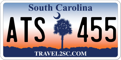 SC license plate ATS455