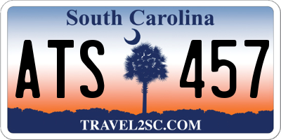 SC license plate ATS457
