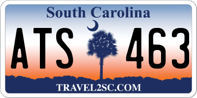 SC license plate ATS463