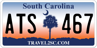 SC license plate ATS467