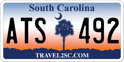SC license plate ATS492