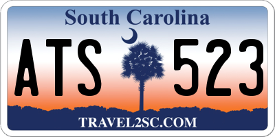 SC license plate ATS523