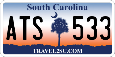 SC license plate ATS533
