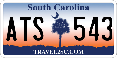 SC license plate ATS543