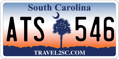 SC license plate ATS546