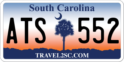 SC license plate ATS552