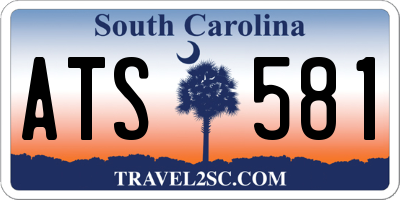 SC license plate ATS581