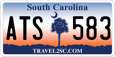 SC license plate ATS583