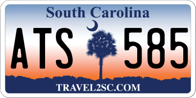 SC license plate ATS585