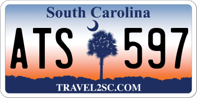 SC license plate ATS597