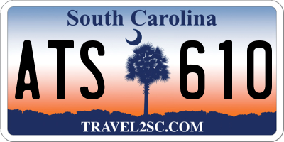 SC license plate ATS610