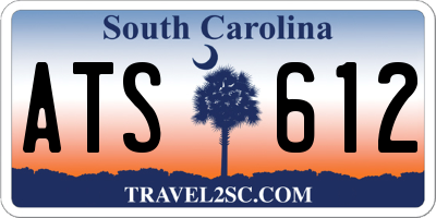 SC license plate ATS612
