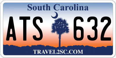 SC license plate ATS632
