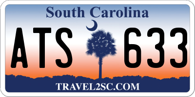 SC license plate ATS633