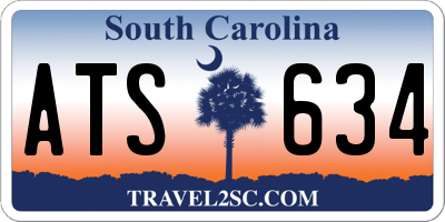 SC license plate ATS634
