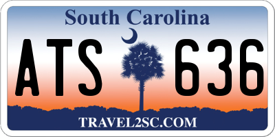 SC license plate ATS636