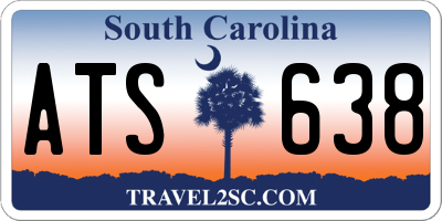 SC license plate ATS638