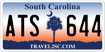 SC license plate ATS644