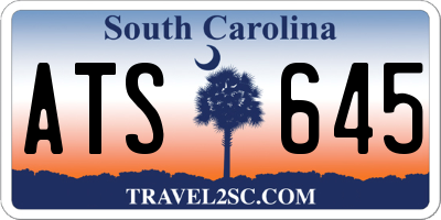 SC license plate ATS645