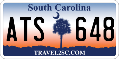 SC license plate ATS648