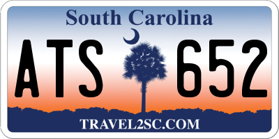 SC license plate ATS652