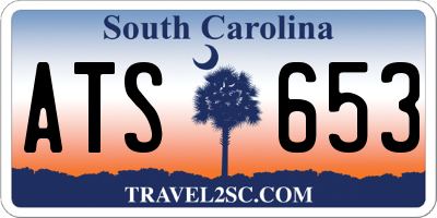 SC license plate ATS653