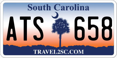 SC license plate ATS658