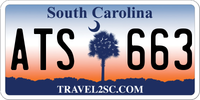 SC license plate ATS663
