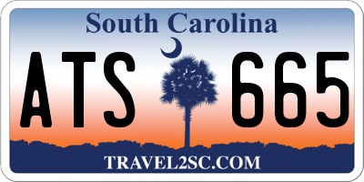 SC license plate ATS665