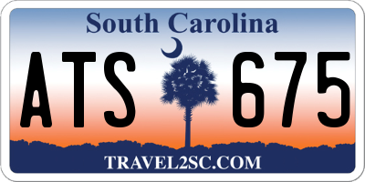 SC license plate ATS675