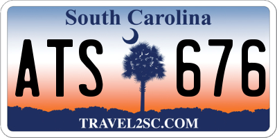 SC license plate ATS676