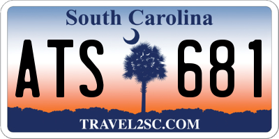 SC license plate ATS681