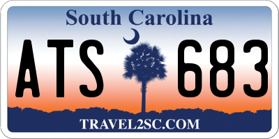 SC license plate ATS683