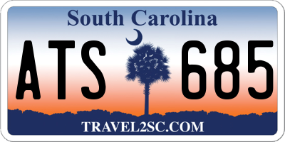 SC license plate ATS685