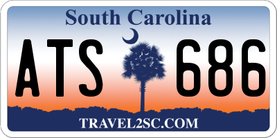 SC license plate ATS686