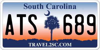 SC license plate ATS689