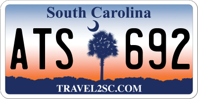 SC license plate ATS692