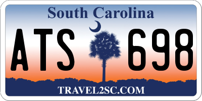 SC license plate ATS698