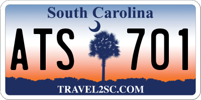 SC license plate ATS701